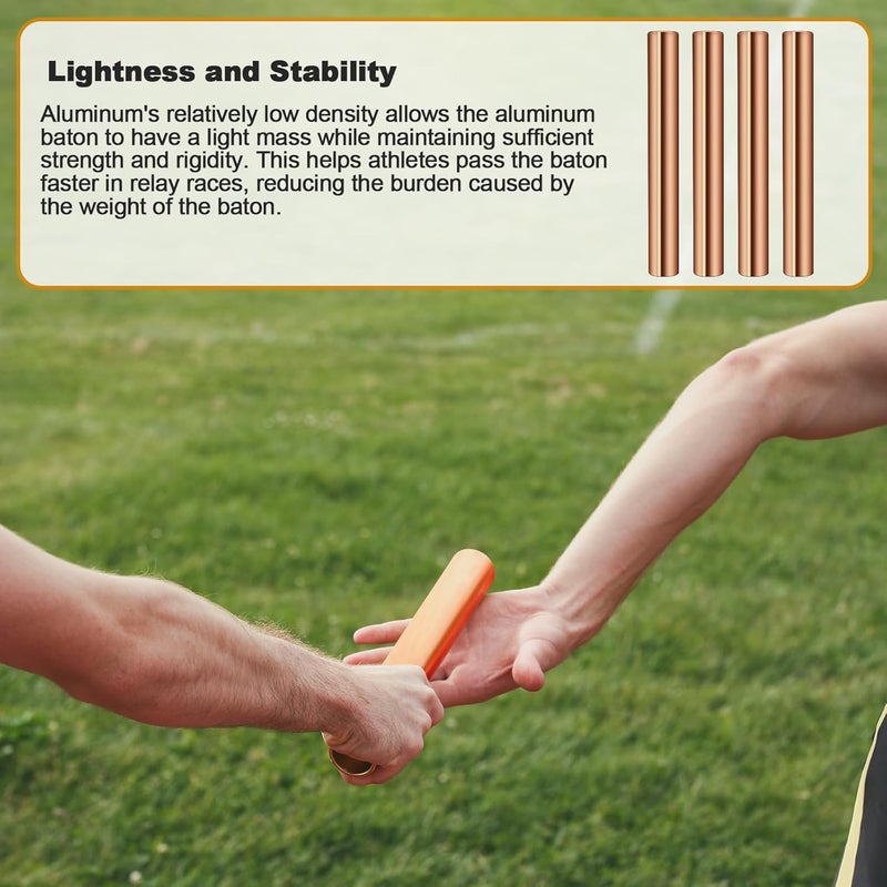 Supvision Aluminum Alloy Relay Batons Sets for Track and Field Durable Lightweight for Sports Teams Suitable for Athletes Seeking High-Performance Equipment in Outdoor Activities - Image 5